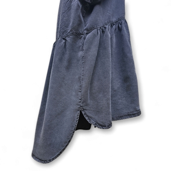 Zara Woman Supersoft Baby Doll Style Denim Top, Size L - Picture 6 of 8